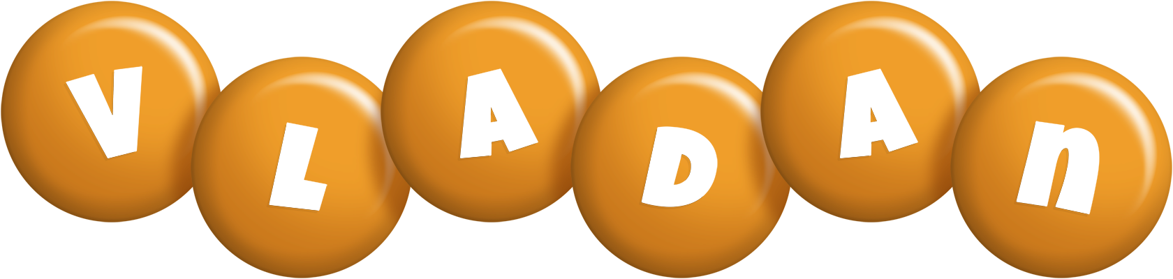 Vladan candy-orange logo