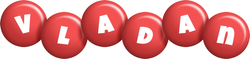 Vladan candy-red logo