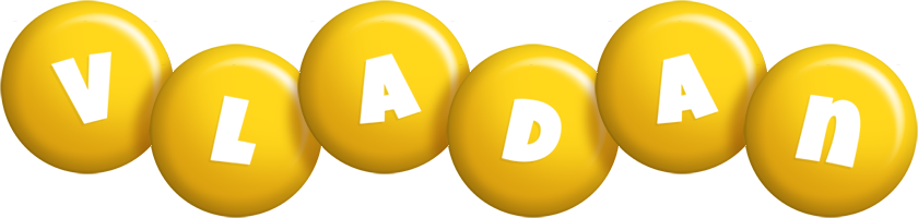 Vladan candy-yellow logo