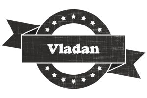 Vladan grunge logo