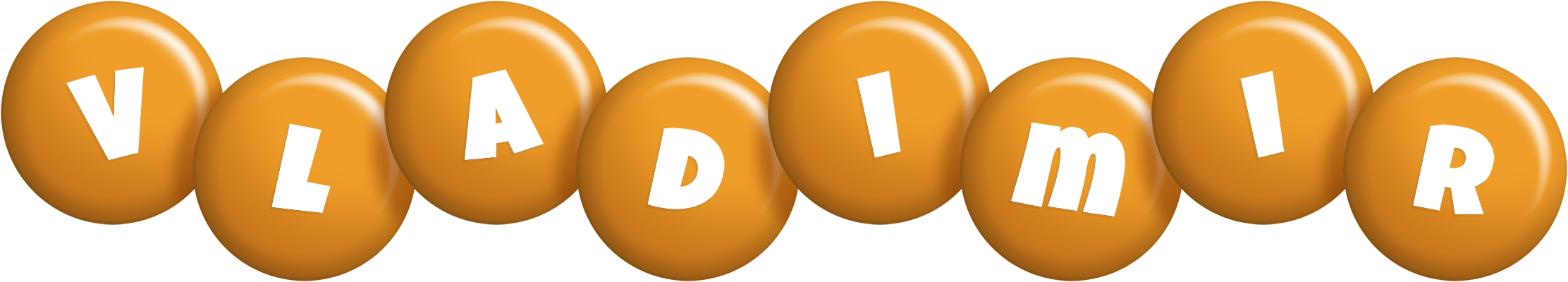 Vladimir candy-orange logo