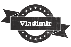 Vladimir grunge logo