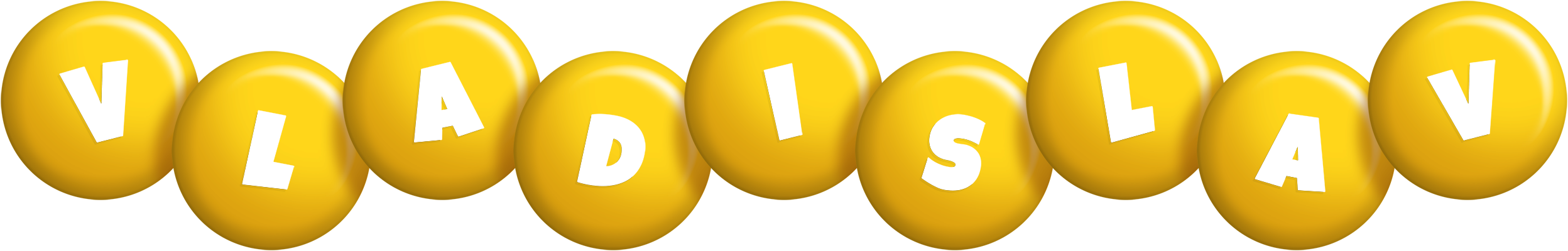 Vladislav candy-yellow logo