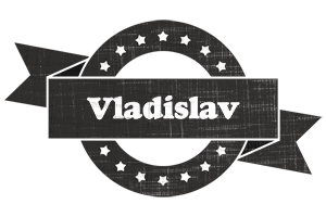 Vladislav grunge logo