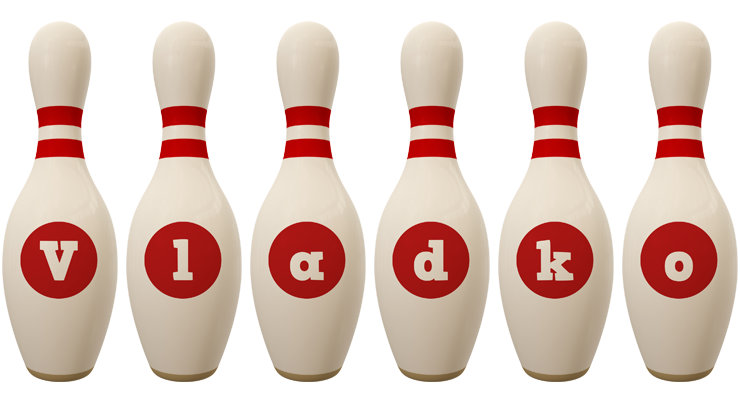 Vladko bowling-pin logo