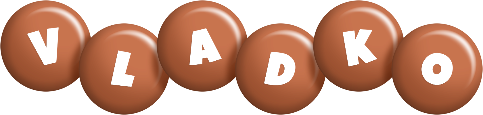 Vladko candy-brown logo