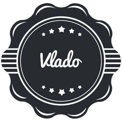 Vlado badge logo