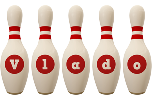 Vlado bowling-pin logo