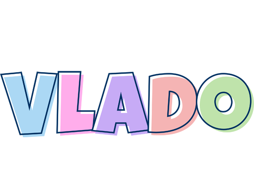 Vlado pastel logo