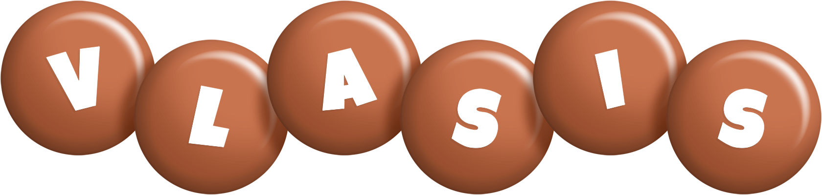 Vlasis candy-brown logo