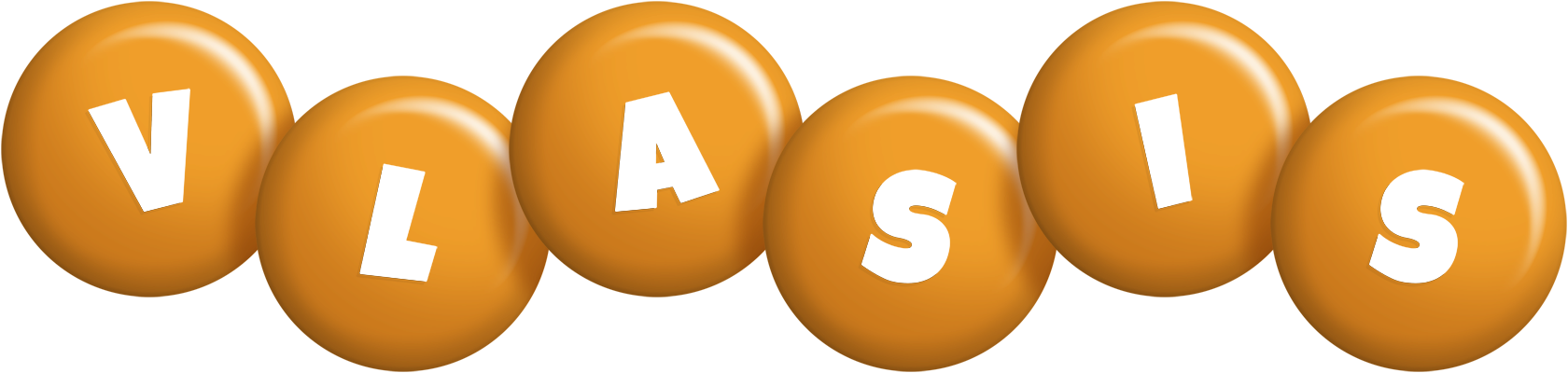 Vlasis candy-orange logo