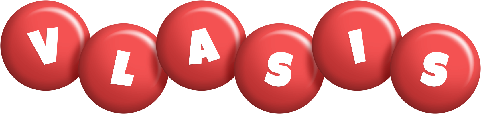Vlasis candy-red logo