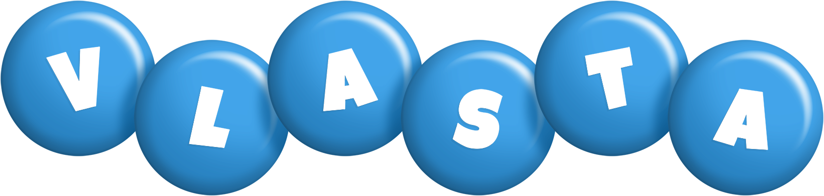 Vlasta candy-blue logo
