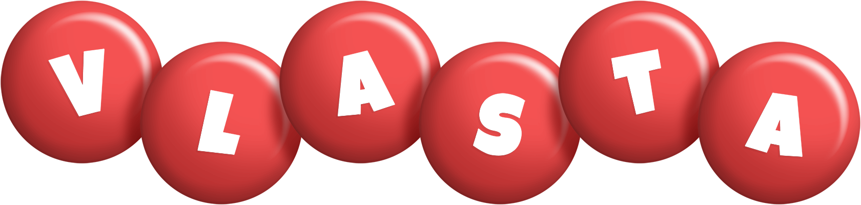 Vlasta candy-red logo
