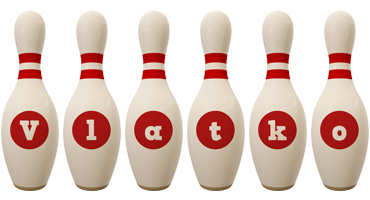 Vlatko bowling-pin logo