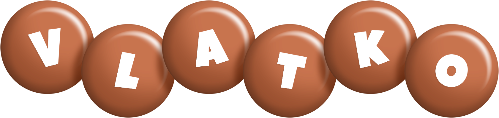 Vlatko candy-brown logo