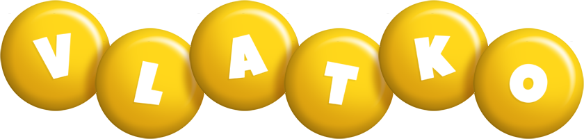 Vlatko candy-yellow logo