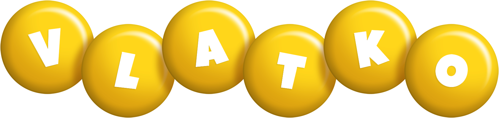 Vlatko candy-yellow logo
