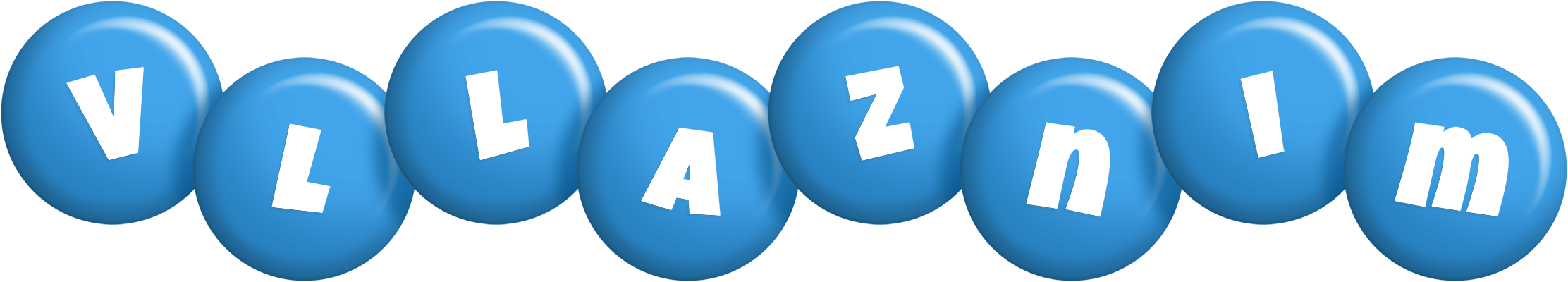 Vllaznim candy-blue logo
