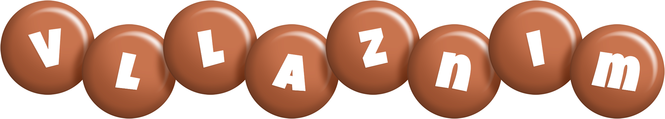 Vllaznim candy-brown logo