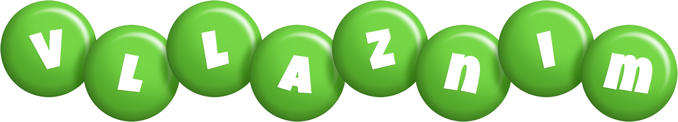 Vllaznim candy-green logo
