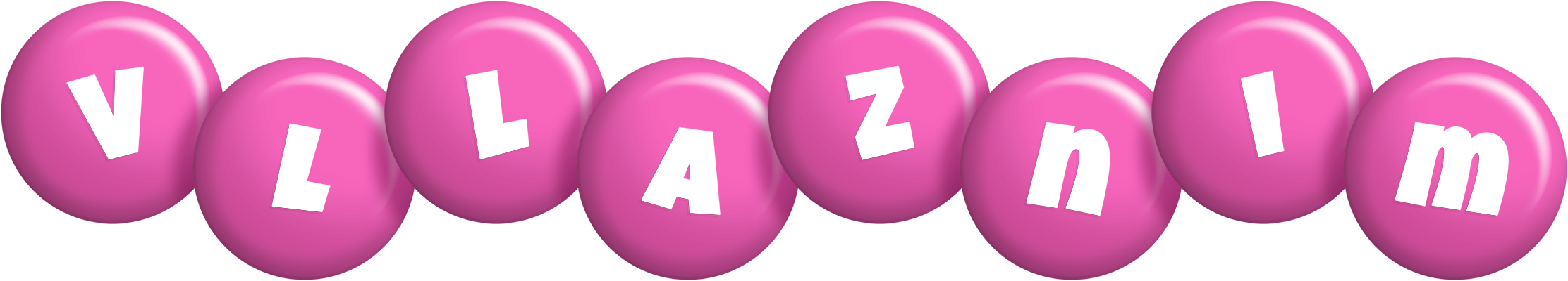 Vllaznim candy-pink logo