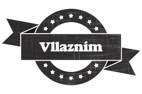 Vllaznim grunge logo