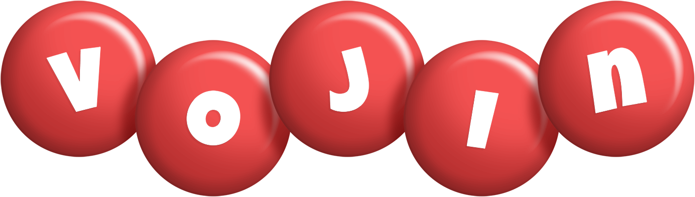 Vojin candy-red logo