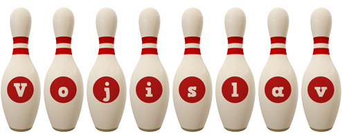 Vojislav bowling-pin logo