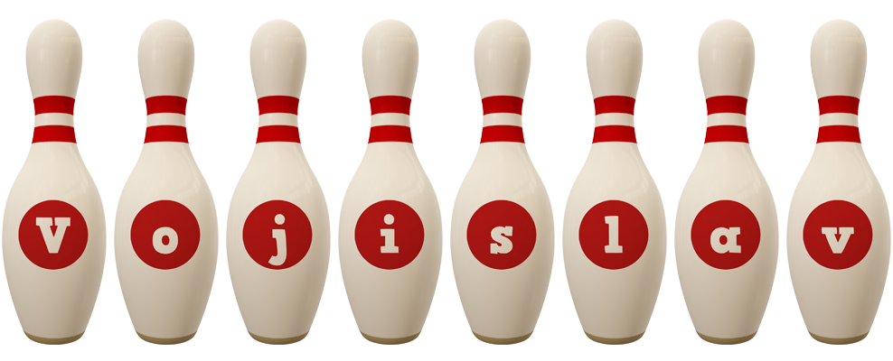 Vojislav bowling-pin logo