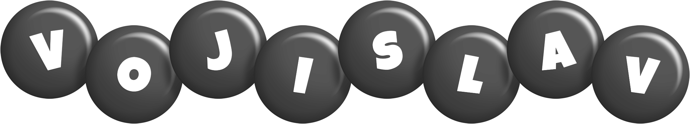 Vojislav candy-black logo