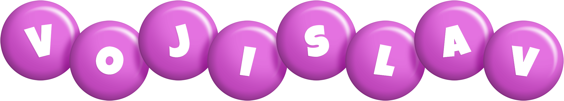 Vojislav candy-purple logo