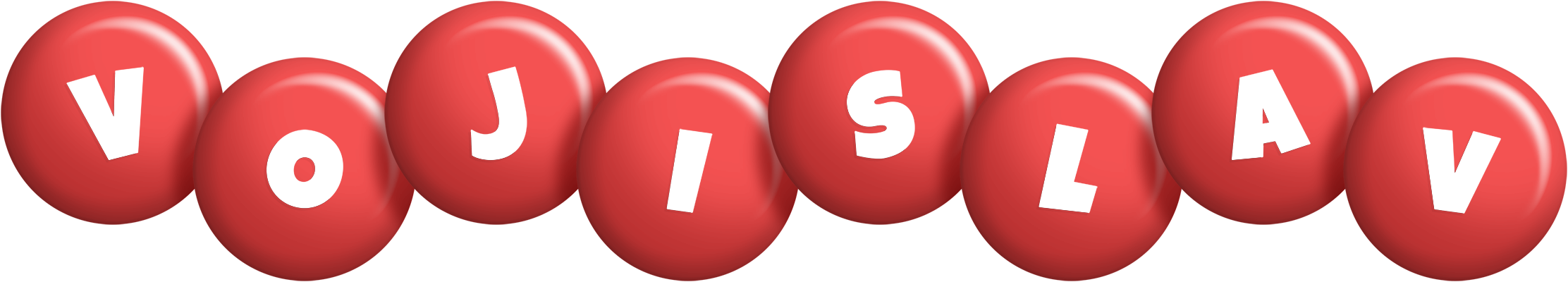 Vojislav candy-red logo