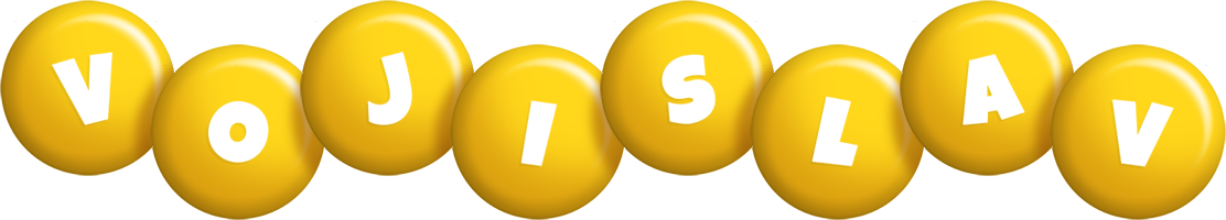 Vojislav candy-yellow logo