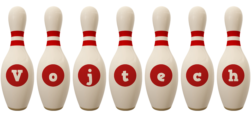 Vojtech bowling-pin logo