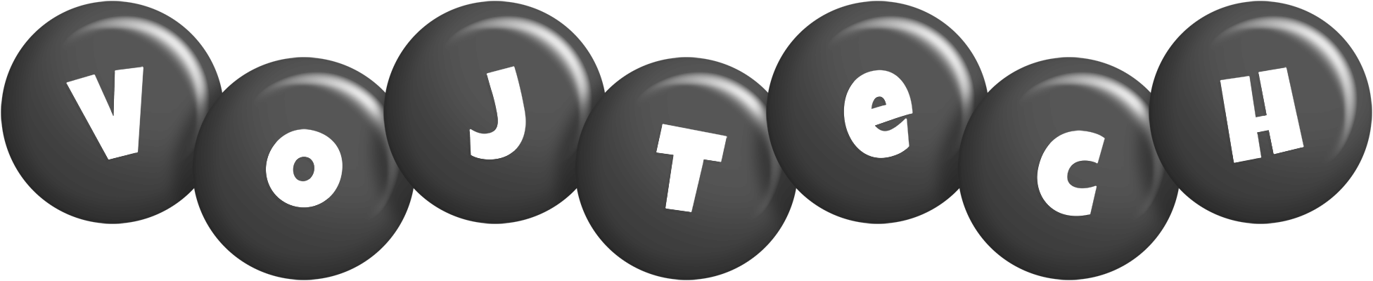 Vojtech candy-black logo