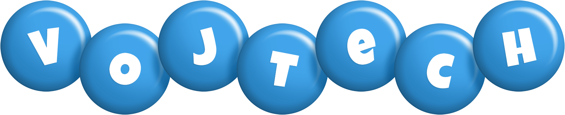 Vojtech candy-blue logo