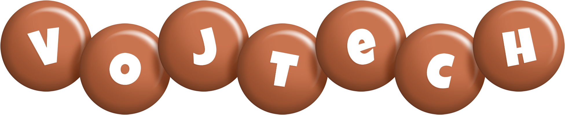 Vojtech candy-brown logo