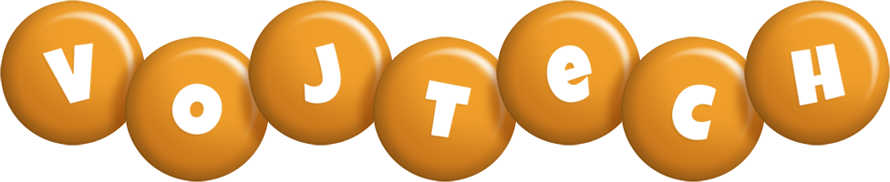 Vojtech candy-orange logo