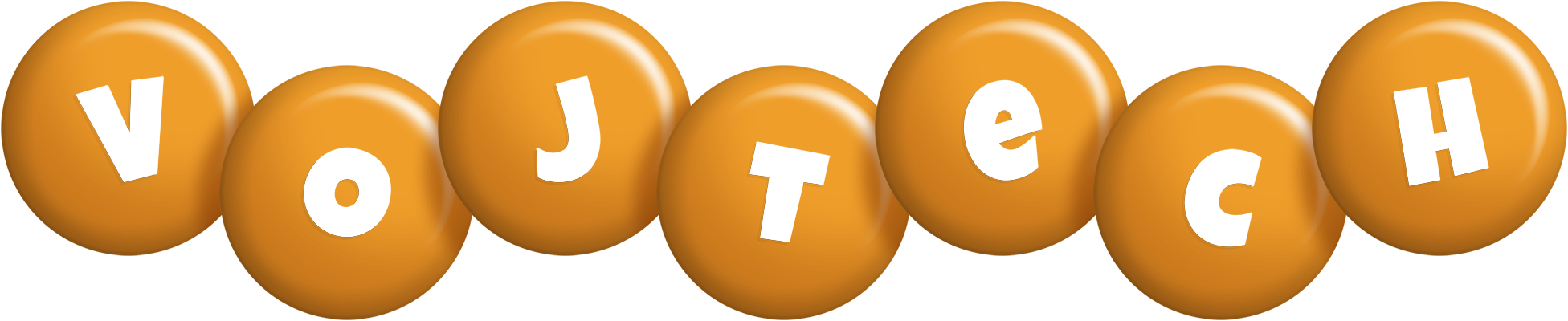 Vojtech candy-orange logo