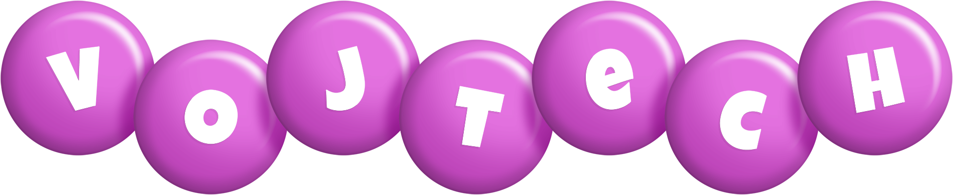 Vojtech candy-purple logo