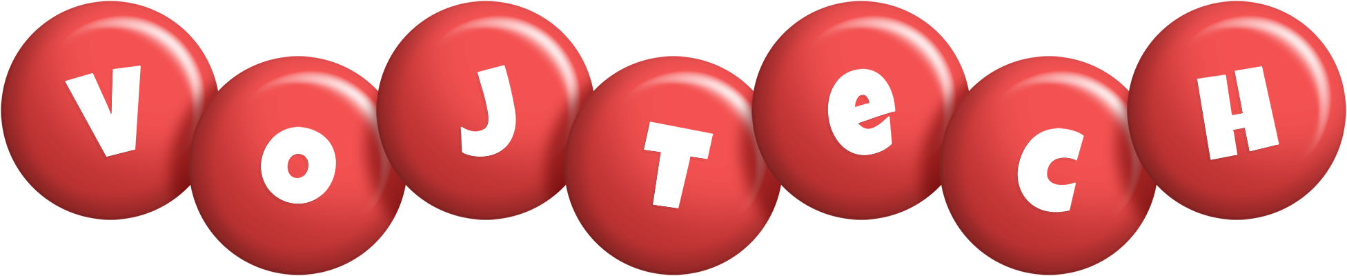 Vojtech candy-red logo
