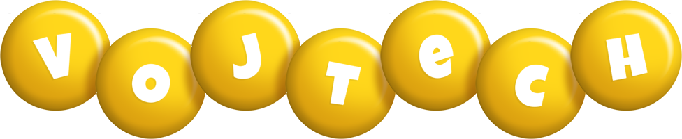 Vojtech candy-yellow logo