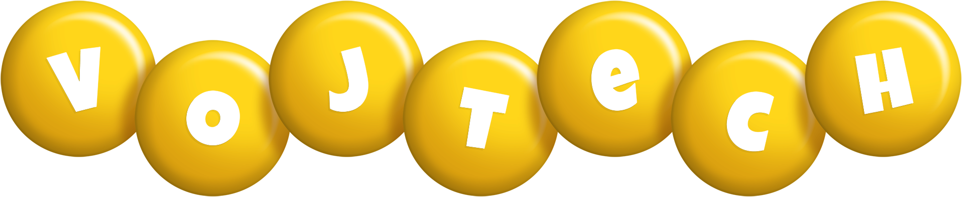Vojtech candy-yellow logo