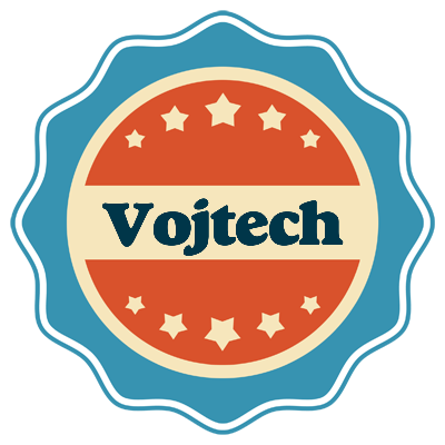 Vojtech labels logo