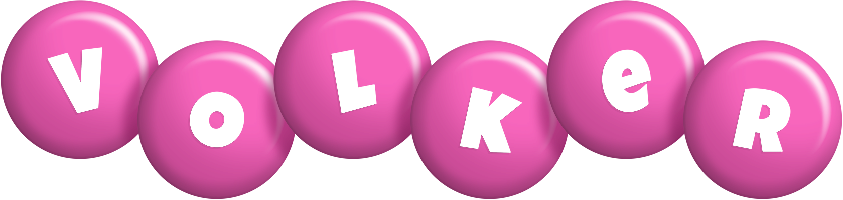Volker candy-pink logo