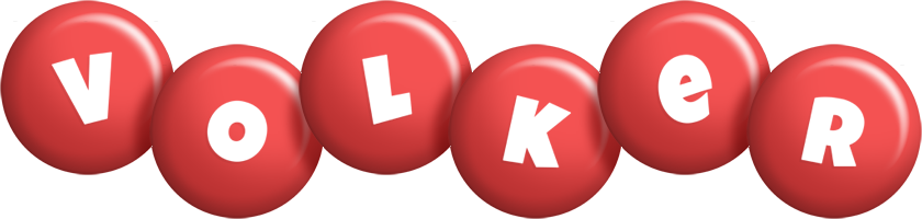 Volker candy-red logo