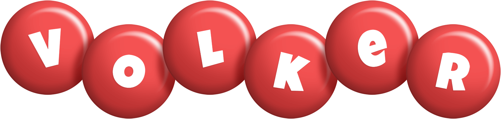 Volker candy-red logo