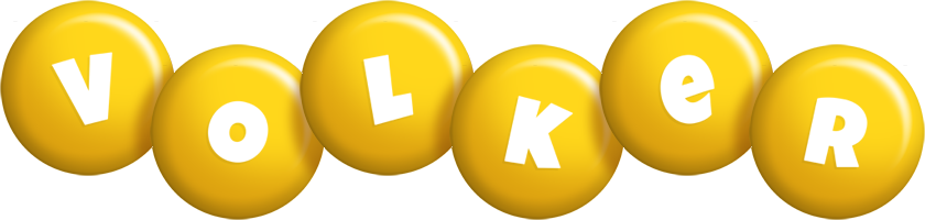 Volker candy-yellow logo