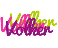 Volker flowers logo